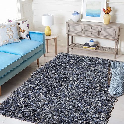 Alfombra Earth Recycled Shaggy Denim