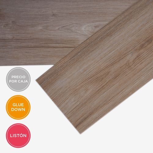 Listón WARM LVT Glue Down 1,5mm Precio x Caja de 5,02m²